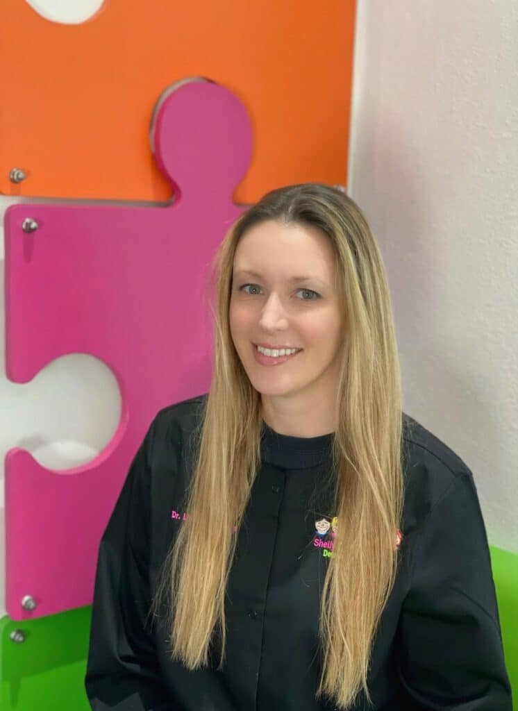Dr. Lindsay Lepore smiling in the office